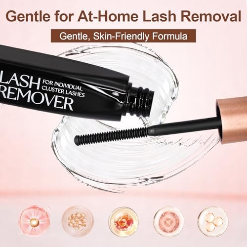 Pretty Memory Eyelash Glue Remover for Cluster & Individual Lashes – 5ml Gentle Liquid Remover with Spiral Brush for Precise Root Application, Fast Bond Dissolving in Seconds, At-Home Self Use Only - görsel 10