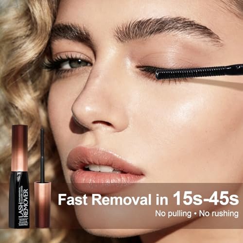 Pretty Memory Eyelash Glue Remover for Cluster & Individual Lashes – 5ml Gentle Liquid Remover with Spiral Brush for Precise Root Application, Fast Bond Dissolving in Seconds, At-Home Self Use Only - görsel 4