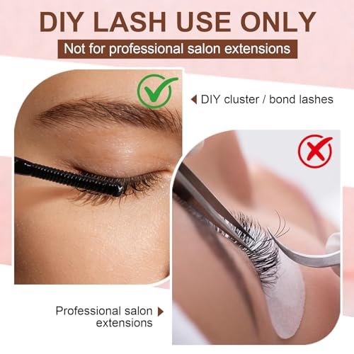Pretty Memory Eyelash Glue Remover for Cluster & Individual Lashes – 5ml Gentle Liquid Remover with Spiral Brush for Precise Root Application, Fast Bond Dissolving in Seconds, At-Home Self Use Only - görsel 8
