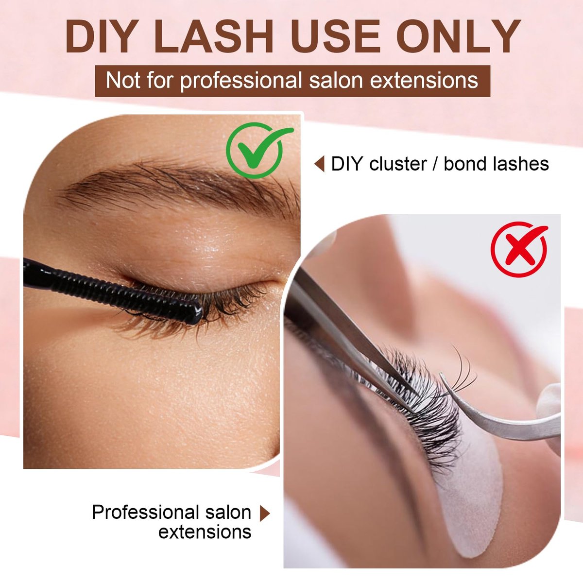 Pretty Memory Eyelash Glue Remover for Cluster & Individual Lashes – 5ml Gentle Liquid Remover with Spiral Brush for Precise Root Application, Fast Bond Dissolving in Seconds, At-Home Self Use Only - görsel 7