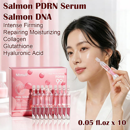 Mtmult Salmon PDRN Serum - Intense Firming, Repairing, Moisturizing with Collagen, Glutathione, Hyaluronic Acid (0.05 fl.oz x 10) Avelisse