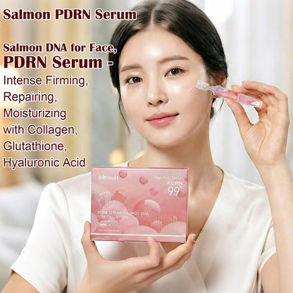 Mtmult Salmon PDRN Serum - Intense Firming, Repairing, Moisturizing with Collagen, Glutathione, Hyaluronic Acid (0.05 fl.oz x 10) Avelisse