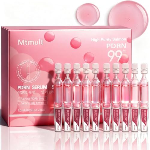 Mtmult Salmon PDRN Serum - Intense Firming, Repairing, Moisturizing with Collagen, Glutathione, Hyaluronic Acid (0.05 fl.oz x 10) Avelisse