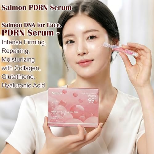 Mtmult Salmon PDRN Serum - Intense Firming, Repairing, Moisturizing with Collagen, Glutathione, Hyaluronic Acid (0.05 fl.oz x 10) Avelisse