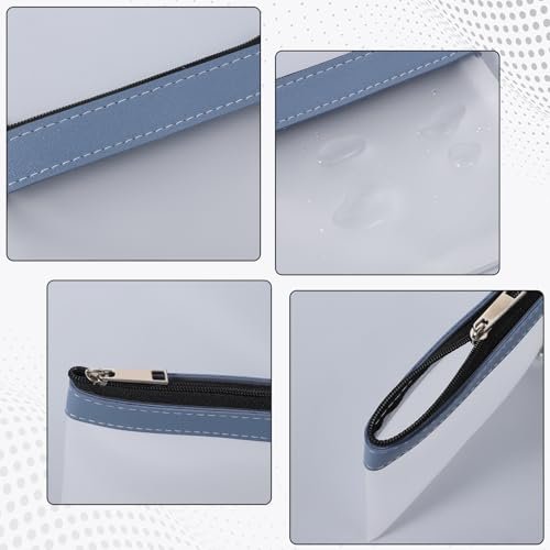 4 Pcs Clear Mini Makeup Zipper Pouch Set - Small Waterproof Cosmetic Bags for Travel, Coin Purse, & Daily Organizing (4.9x4.5 inch) Avelisse