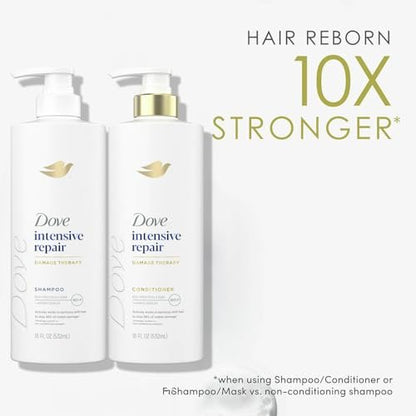Dove Damage Therapy Intensive Repair Shampoo, Conditioner & Serum Set – Bio-Protein Care for Dry, Damaged Hair (3 Piece Set, 13.1 Fl Oz Each) Avelisse