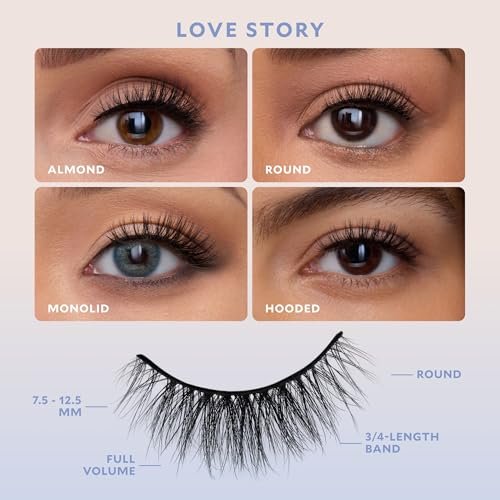 Velour Effortless Self Adhesive Eyelashes (2-Pack) – Reusable Pre Glued Strip Lashes, No Trim Needed, Press On Lashes No Glue, Lightweight Faux Mink Avelisse