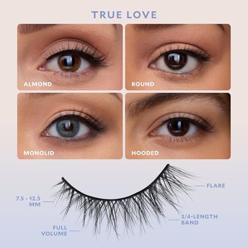 Velour Effortless Self Adhesive Eyelashes (2-Pack) – Reusable Pre Glued Strip Lashes, No Trim Needed, Press On Lashes No Glue, Lightweight Faux Mink Avelisse