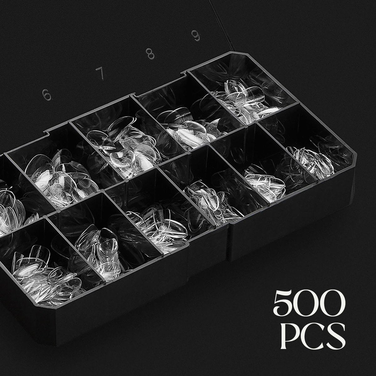 Apres Gel-X Soft Gel Tip Box | Natural Almond Extra Short | 500pc Nail Tips (Sizes 00-9) – Premium Clear Gel Nail Extensions Avelisse