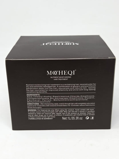 MOCHEQI Deep Repair Hair Mask – Intensive Hydrating & Nourishing Treatment for Dry, Damaged Hair – Restores Elasticity, Prevents Split Ends, Strengthens & Softens – 1L/35.3 fl oz
