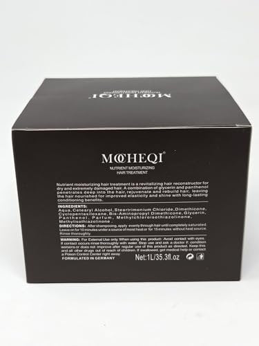 MOCHEQI Deep Repair Hair Mask – Intensive Hydrating & Nourishing Treatment for Dry, Damaged Hair – Restores Elasticity, Prevents Split Ends, Strengthens & Softens – 1L/35.3 fl oz - görsel 14