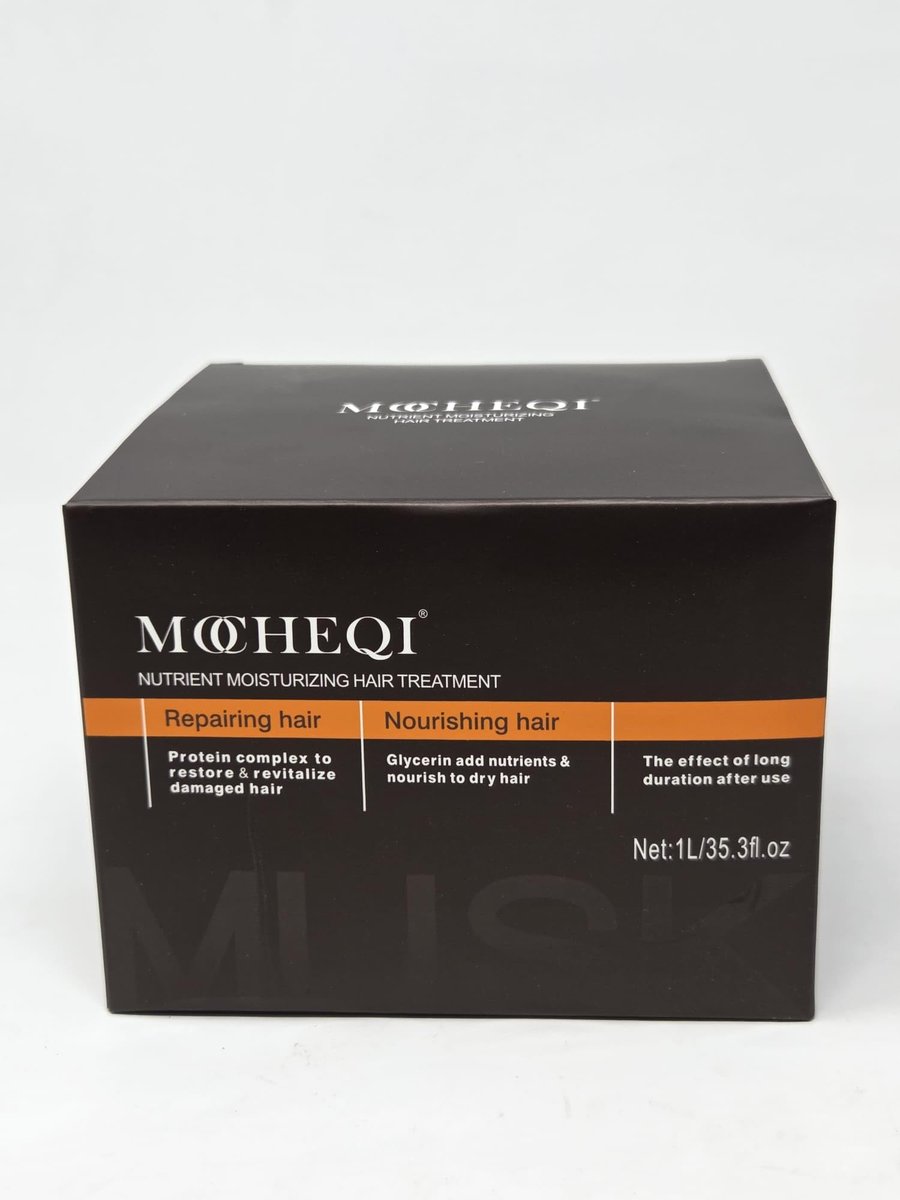 MOCHEQI Deep Repair Hair Mask – Intensive Hydrating & Nourishing Treatment for Dry, Damaged Hair – Restores Elasticity, Prevents Split Ends, Strengthens & Softens – 1L/35.3 fl oz - görsel 11