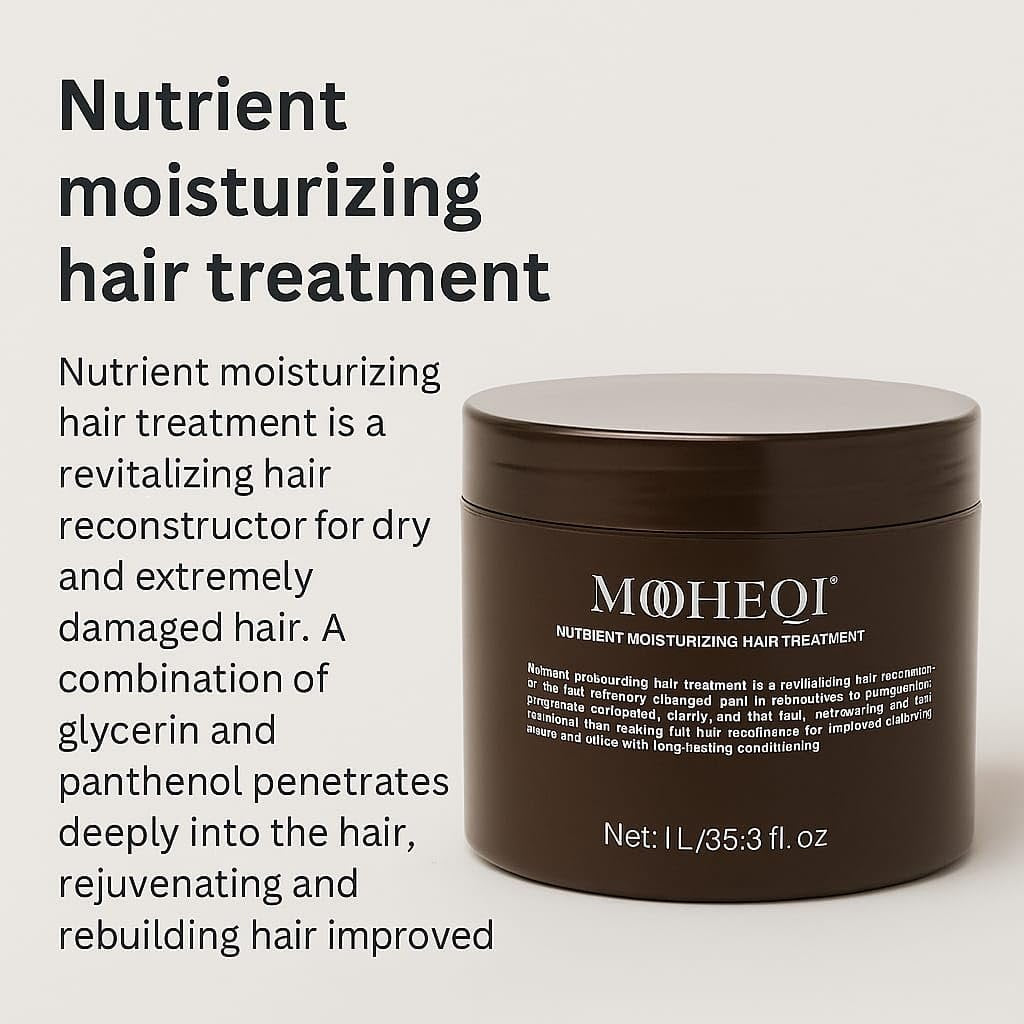 MOCHEQI Deep Repair Hair Mask – Intensive Hydrating & Nourishing Treatment for Dry, Damaged Hair – Restores Elasticity, Prevents Split Ends, Strengthens & Softens – 1L/35.3 fl oz - görsel 7