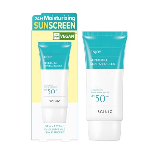 SCINIC Enjoy Super Mild Sun Essence EX SPF 50+ PA++++ - Lightweight Hydrating Sunscreen 1.69 fl oz (50ml) Avelisse