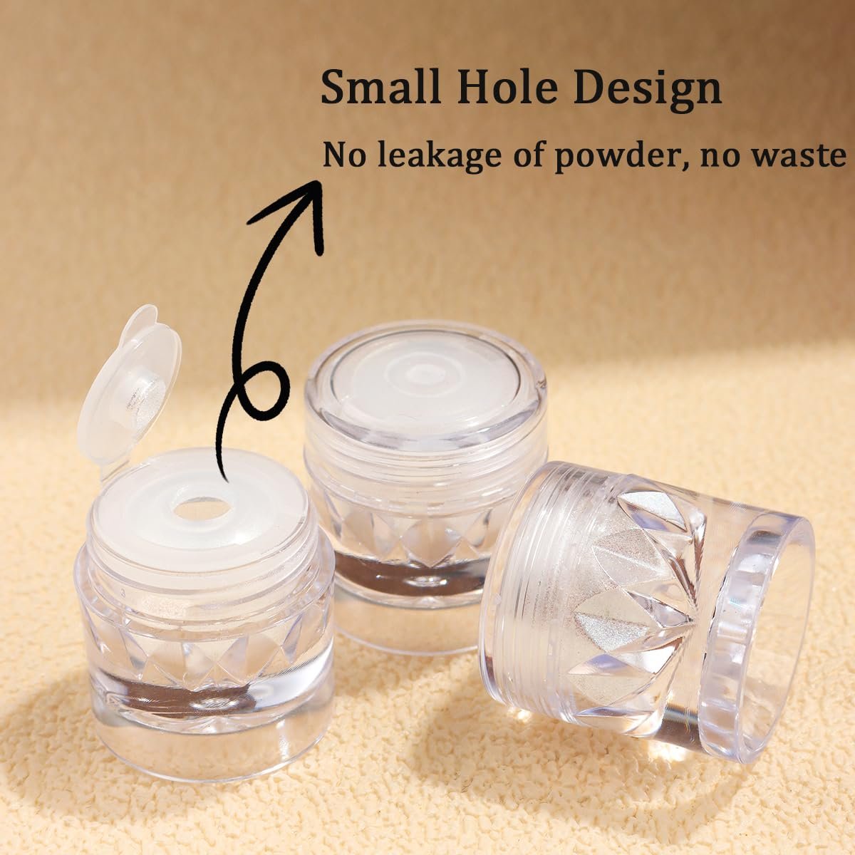 Moonlight White Pearl Chrome Nail Powder – 3 Pcs Super Glossy Holographic Glitter Set - görsel 5