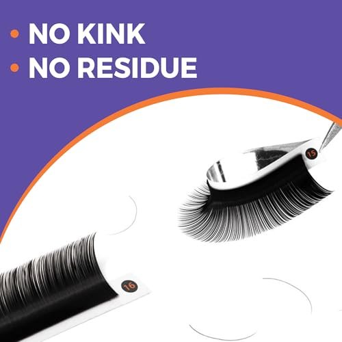 Eyesy Lash Cashmere Volume Eyelash Extensions - 0.03mm Thickness CC Curl 8-16mm Mixed Tray - Soft Matte Black Single Eyelash for Professional Salon Use - görsel 12