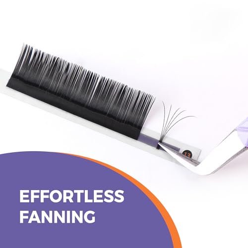 Eyesy Lash Cashmere Volume Eyelash Extensions - 0.03mm Thickness CC Curl 8-16mm Mixed Tray - Soft Matte Black Single Eyelash for Professional Salon Use - görsel 10