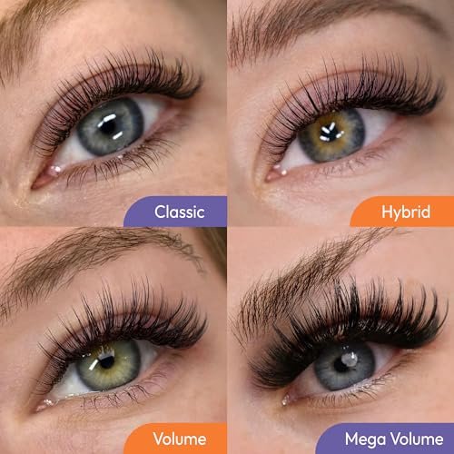 Eyesy Lash Cashmere Volume Eyelash Extensions - 0.03mm Thickness CC Curl 8-16mm Mixed Tray - Soft Matte Black Single Eyelash for Professional Salon Use - görsel 14