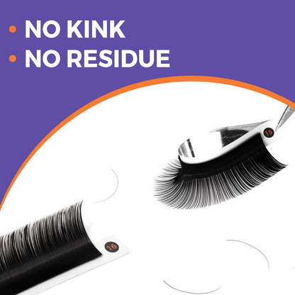 Eyesy Lash Cashmere Volume Eyelash Extensions - 0.03mm Thickness CC Curl 8-16mm Mixed Tray - Soft Matte Black Single Eyelash for Professional Salon Use