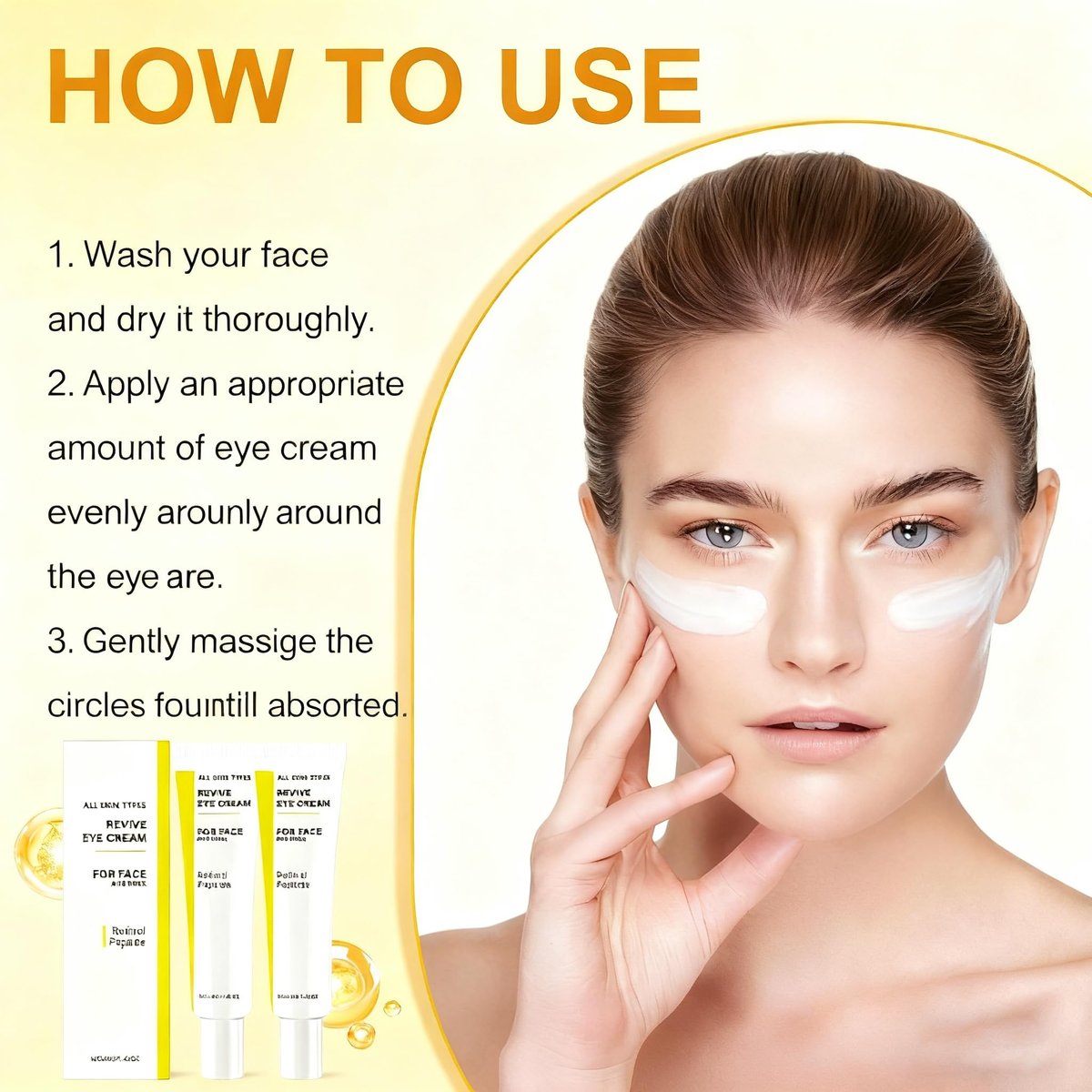 2-Pack Revive Eye Cream with Retinol Peptide – Firming, Hydrating & Anti-Wrinkle Eye Cream for All Skin Types Avelisse