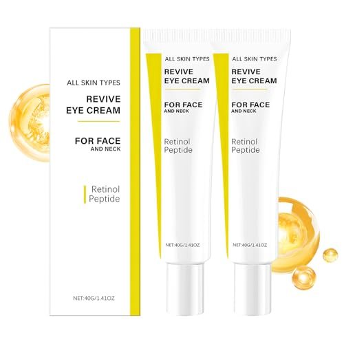 2-Pack Revive Eye Cream with Retinol Peptide – Firming, Hydrating & Anti-Wrinkle Eye Cream for All Skin Types Avelisse