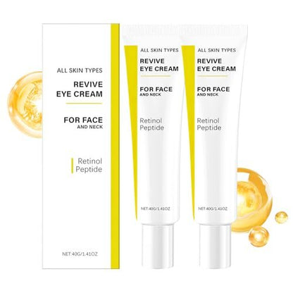 2-Pack Revive Eye Cream with Retinol Peptide – Firming, Hydrating & Anti-Wrinkle Eye Cream for All Skin Types Avelisse