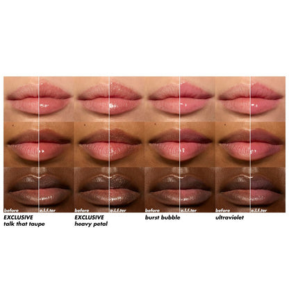 e.l.f. Glow Reviver Plumping Lip Oil Kit - 4 Nourishing Tinted Lip Oils with Jojoba Oil, High-Shine Finish, Vegan & Cruelty-Free Avelisse