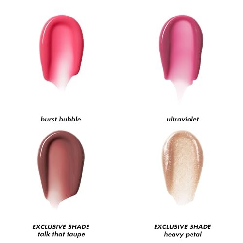 e.l.f. Glow Reviver Plumping Lip Oil Kit - 4 Nourishing Tinted Lip Oils with Jojoba Oil, High-Shine Finish, Vegan & Cruelty-Free Avelisse