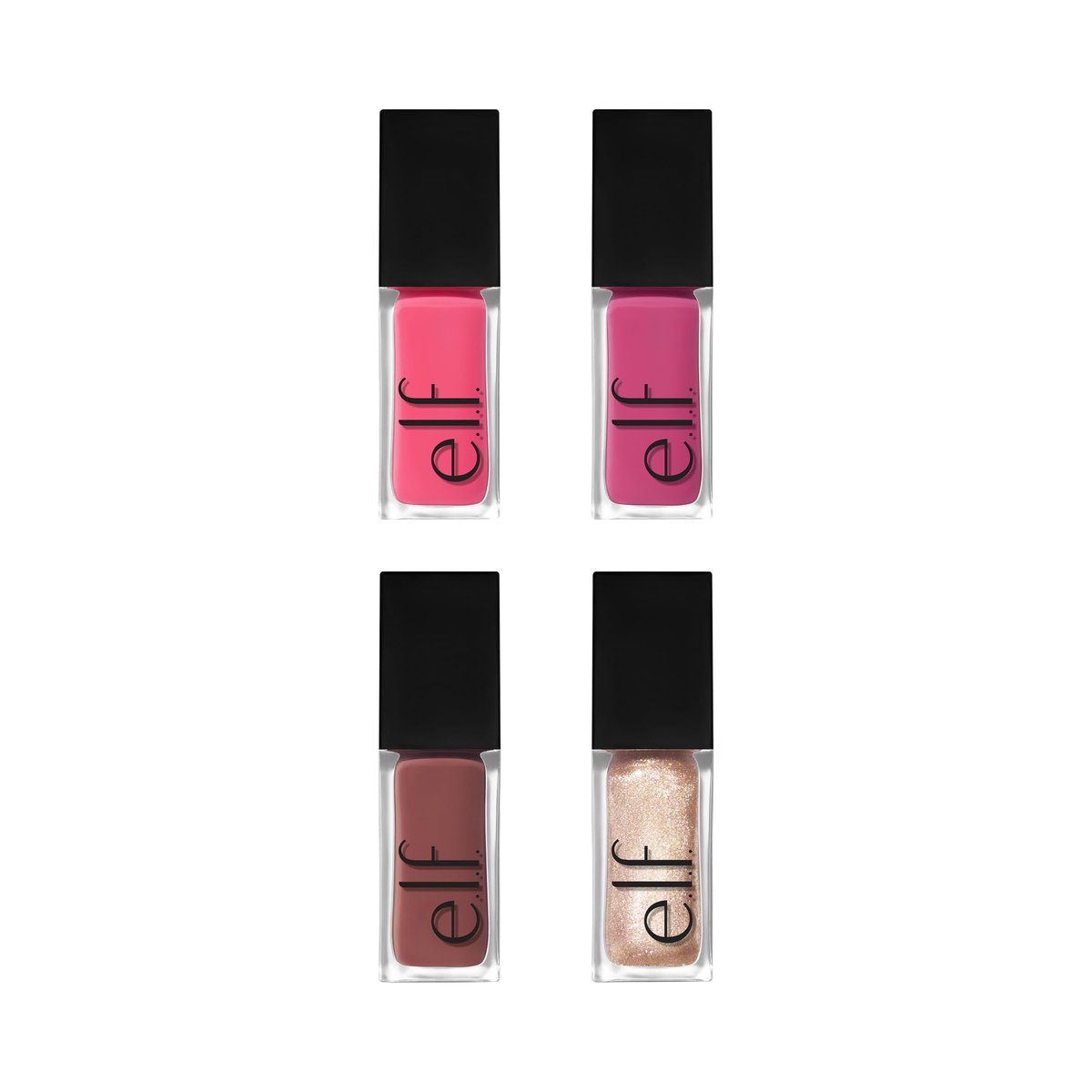 e.l.f. Glow Reviver Plumping Lip Oil Kit - 4 Nourishing Tinted Lip Oils with Jojoba Oil, High-Shine Finish, Vegan & Cruelty-Free Avelisse