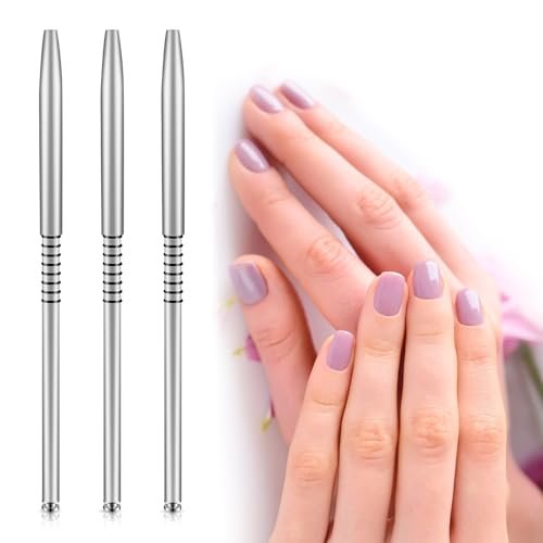 3 Pack 3D Flower Brush for Acrylic Nail Art - Kolinsky Nail Brushes #2 #4 #5 with Non-Slip Grip Handle, Silver - görsel 11