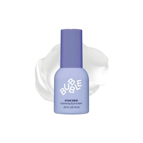 Bubble Skincare Star Dew Hydrating Eye Cream - Moisturizing Under Eye Cream for a Luminous, Dewy Look - Soothes Dryness, Prevents Moisture Loss & Helps Improve the Appearance of Dark Circles (15ml) Avelisse
