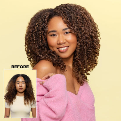 Design.Me BOUNCE.ME Curl Mousse – Lightweight Curl Defining Mousse for Wavy & Curly Hair, Frizz Control, Humidity Resistant, Alcohol-Free, CGM Approved, 8.5 Fl Oz Avelisse