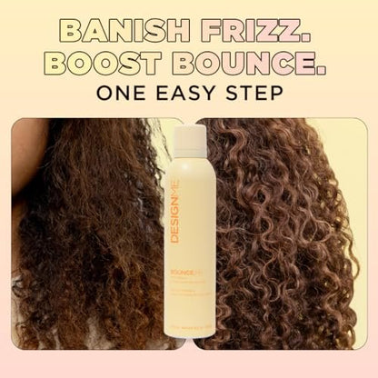 Design.Me BOUNCE.ME Curl Mousse – Lightweight Curl Defining Mousse for Wavy & Curly Hair, Frizz Control, Humidity Resistant, Alcohol-Free, CGM Approved, 8.5 Fl Oz Avelisse