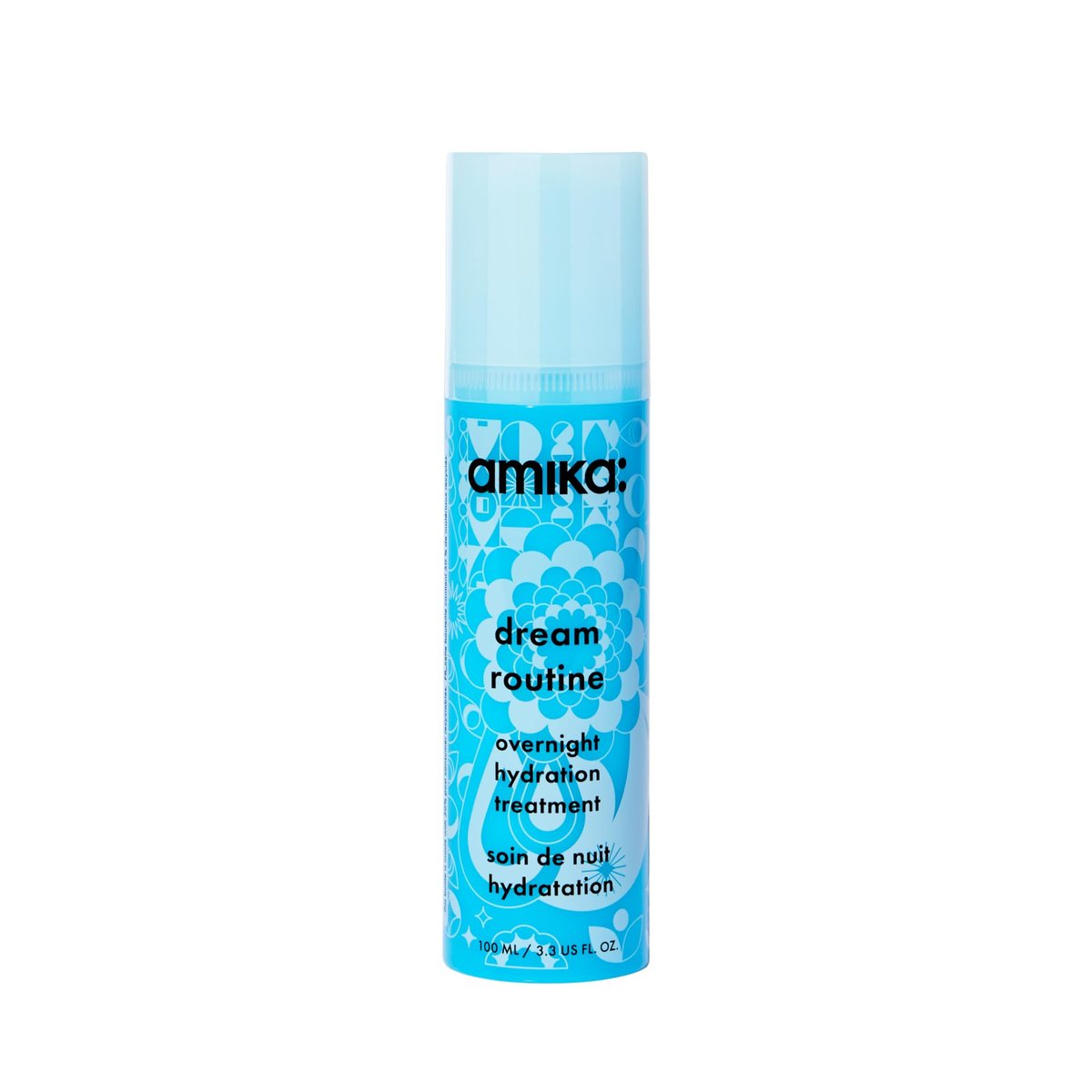 Amika Dream Routine Overnight Hydrating Hair Mask | No Rinse Leave-In Treatment for Dry Hair with Hyaluronic Acid Avelisse