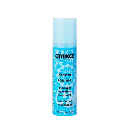 Amika Dream Routine Overnight Hydrating Hair Mask | No Rinse Leave-In Treatment for Dry Hair with Hyaluronic Acid Avelisse
