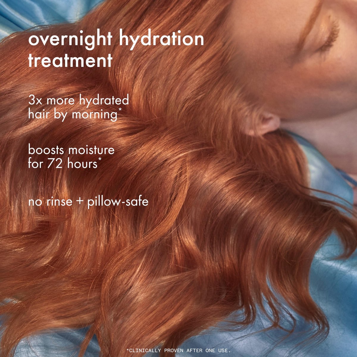 Amika Dream Routine Overnight Hydrating Hair Mask | No Rinse Leave-In Treatment for Dry Hair with Hyaluronic Acid Avelisse