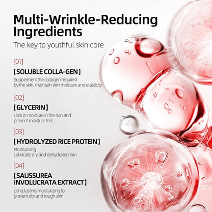Loseedsoo Deep Collagen Anti Wrinkle Lifting Face Mask – 5 Pack, 28g Each – Firming, Brightening, Hydrating Sheet Mask with 83% Low Molecular Collagen for Anti-Aging and Skin Tightening