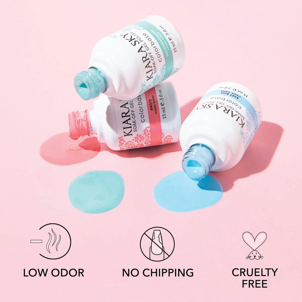 KIARA SKY Gel Polish | Soak-Off All In One 0.5 fl oz | G5117 Cinnimental (Cinnamon Shade) - görsel 5