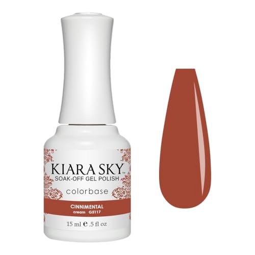 KIARA SKY Gel Polish | Soak-Off All In One 0.5 fl oz | G5117 Cinnimental (Cinnamon Shade) - görsel 2