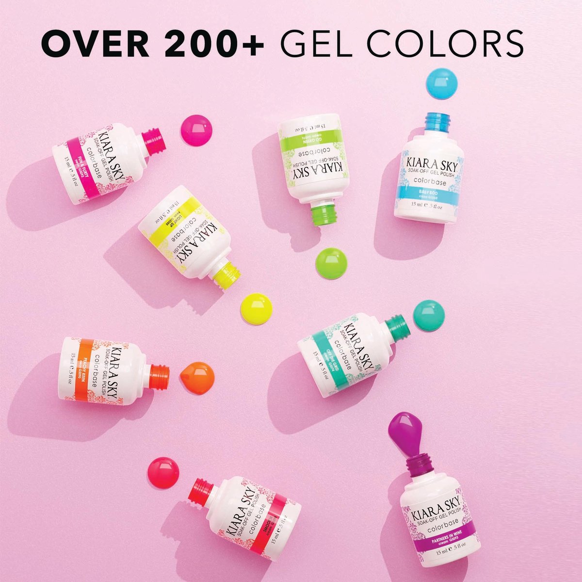 KIARA SKY Gel Polish | Soak-Off All In One 0.5 fl oz | G5117 Cinnimental (Cinnamon Shade) - görsel 7