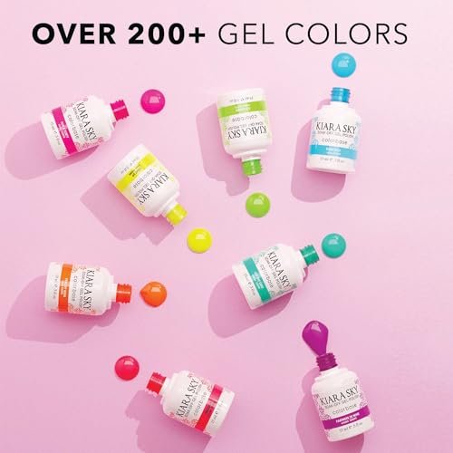 KIARA SKY Gel Polish | Soak-Off All In One 0.5 fl oz | G5117 Cinnimental (Cinnamon Shade) - görsel 8