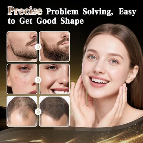 TUMAKOU Derma Roller for Face, Scalp, and Beard - Microneedling Roller for Hair Growth & Skin Rejuvenation (Black) - görsel 8