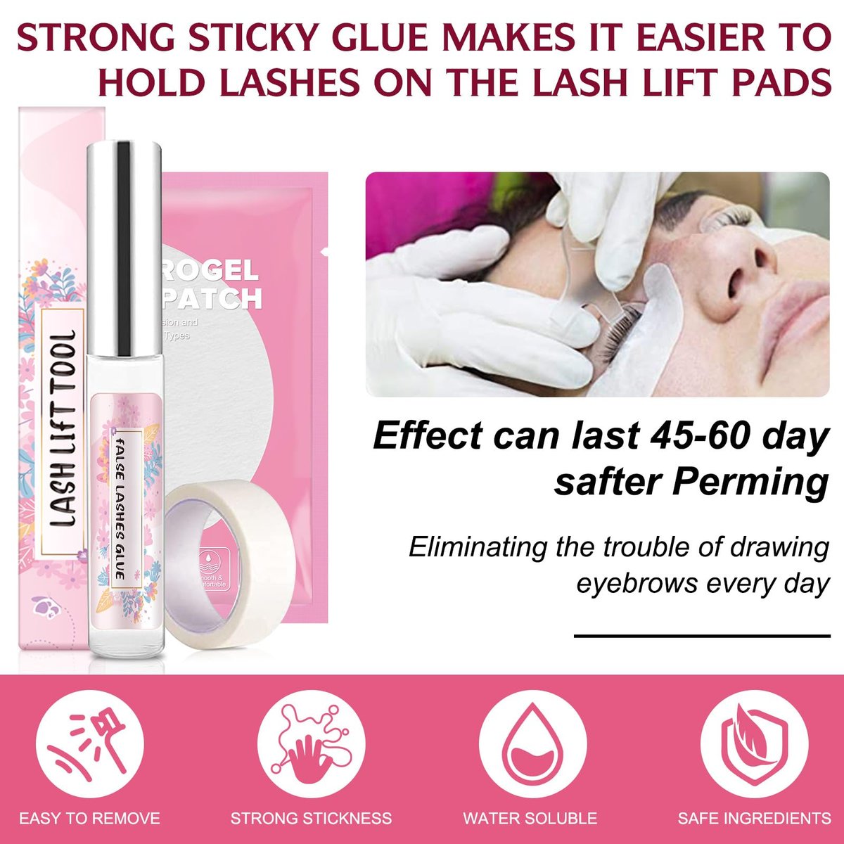Professional Lash Lift Kit | Semi-Permanent Eyelash Perm & Curl Kit for Home or Salon Use - görsel 3