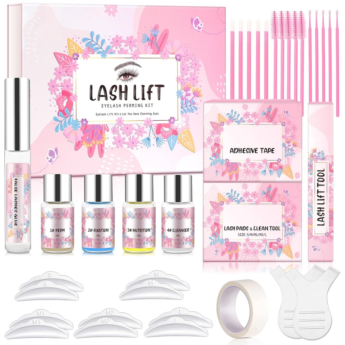Professional Lash Lift Kit | Semi-Permanent Eyelash Perm & Curl Kit for Home or Salon Use - görsel 1
