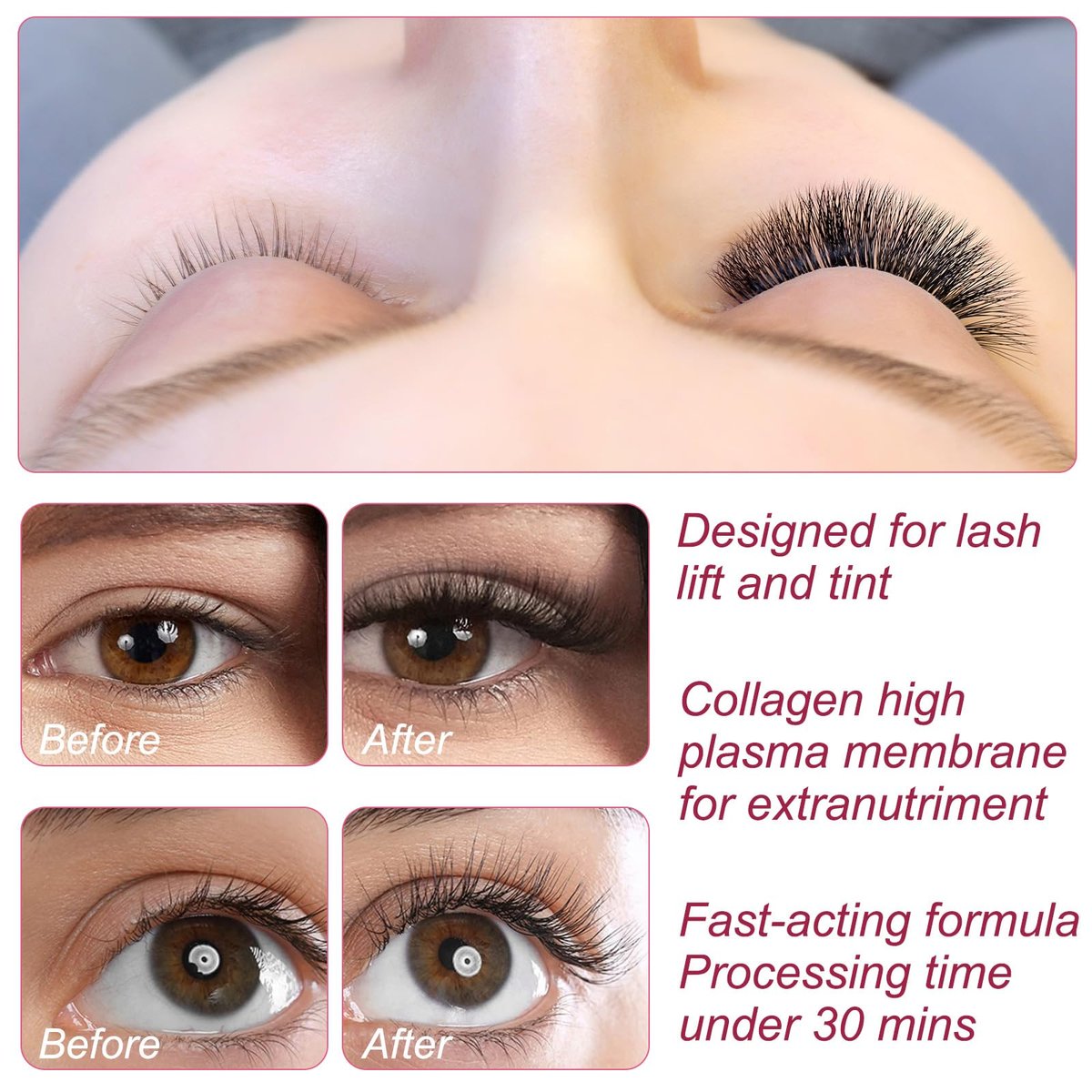 Professional Lash Lift Kit | Semi-Permanent Eyelash Perm & Curl Kit for Home or Salon Use - görsel 9