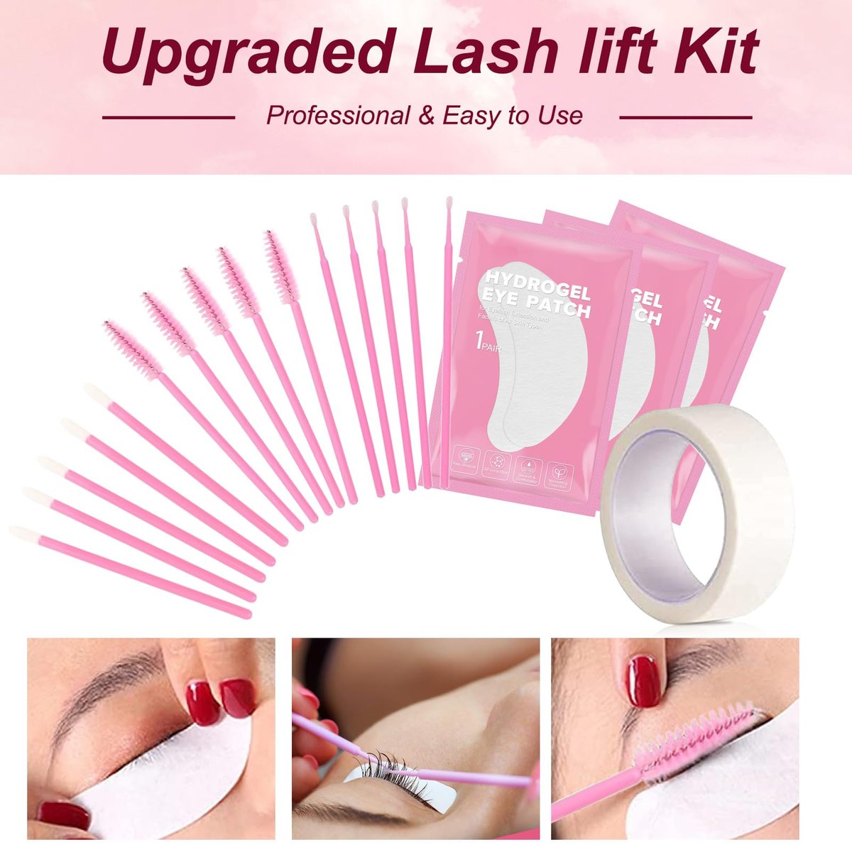 Professional Lash Lift Kit | Semi-Permanent Eyelash Perm & Curl Kit for Home or Salon Use - görsel 15