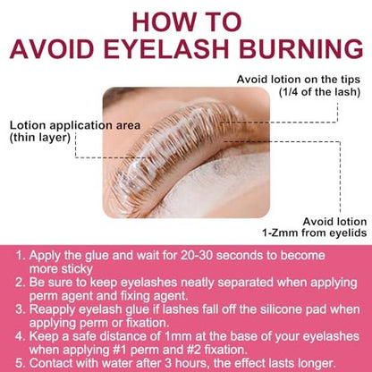 Professional Lash Lift Kit | Semi-Permanent Eyelash Perm & Curl Kit for Home or Salon Use