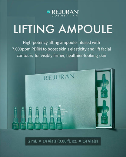 REJURAN Recover c-PDRN Lifting Ampoule - High Concentration Original PDRN Serum for Collagen Boost, Deep Hydration, Skin Soothing, Gentle Formula & Intensive Anti-Aging Korean Skincare (2ml x 14) Avelisse