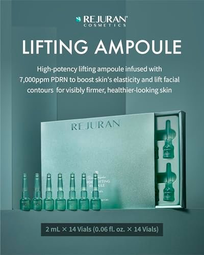 REJURAN Recover c-PDRN Lifting Ampoule - High Concentration Original PDRN Serum for Collagen Boost, Deep Hydration, Skin Soothing, Gentle Formula & Intensive Anti-Aging Korean Skincare (2ml x 14) Avelisse