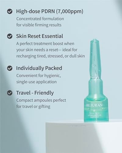 REJURAN Recover c-PDRN Lifting Ampoule - High Concentration Original PDRN Serum for Collagen Boost, Deep Hydration, Skin Soothing, Gentle Formula & Intensive Anti-Aging Korean Skincare (2ml x 14) Avelisse